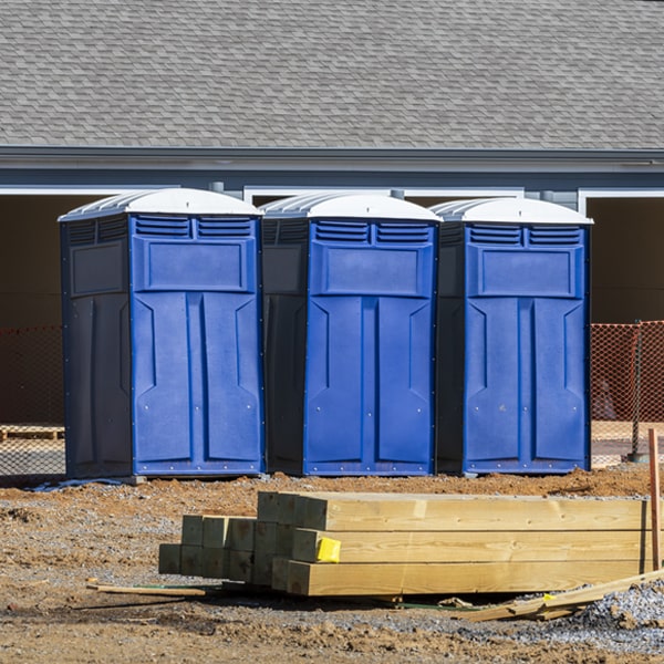 what is the expected delivery and pickup timeframe for the portable toilets in K I Sawyer MI